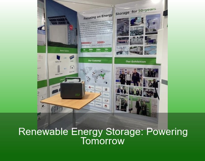 Renewable Energy Storage: Powering Tomorrow